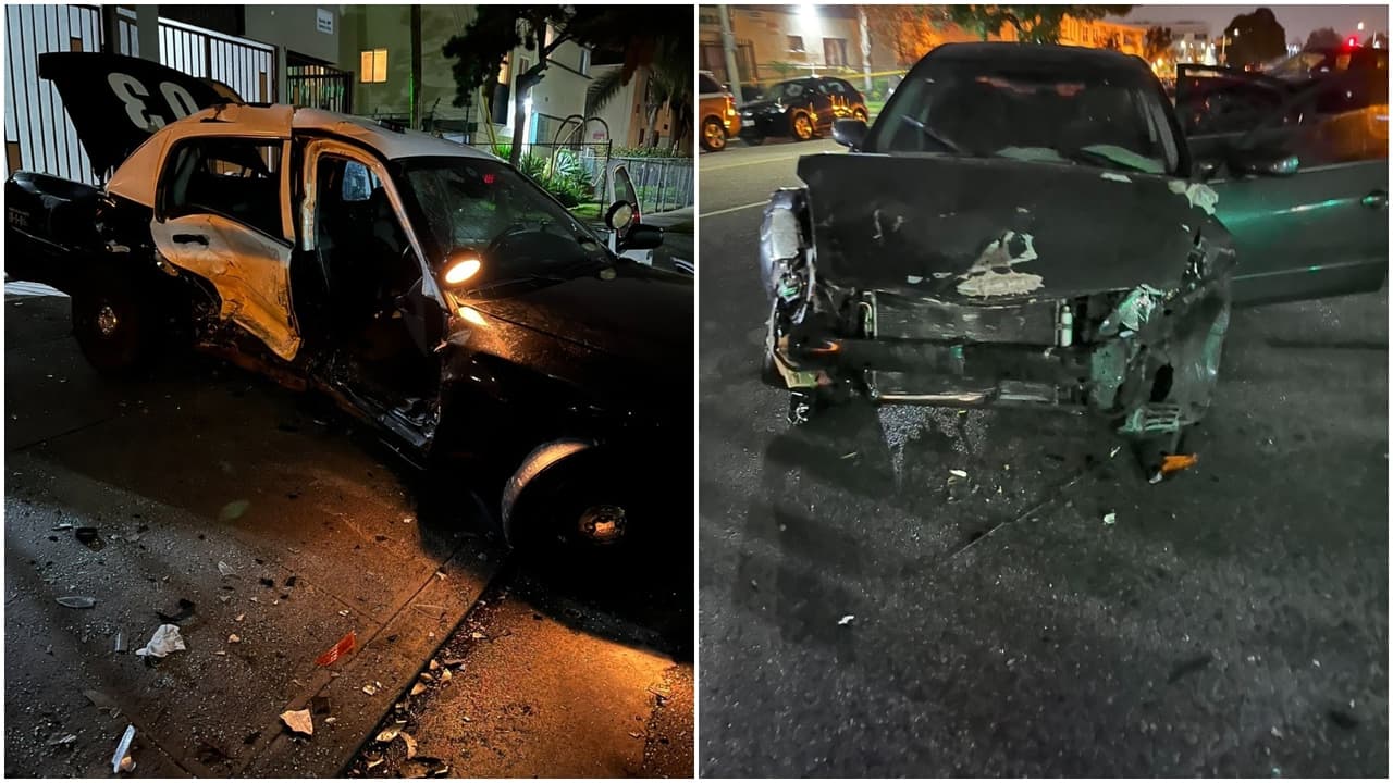 Joven hispano es arrestado tras accidente con dos oficiales que salieron heridos en Los Ángeles