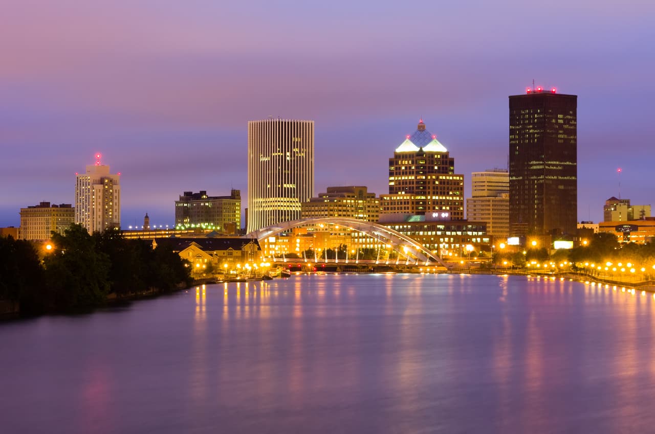 Rochester, en el estado de Nueva York, es otra de las localidades más asequibles de EEUU.