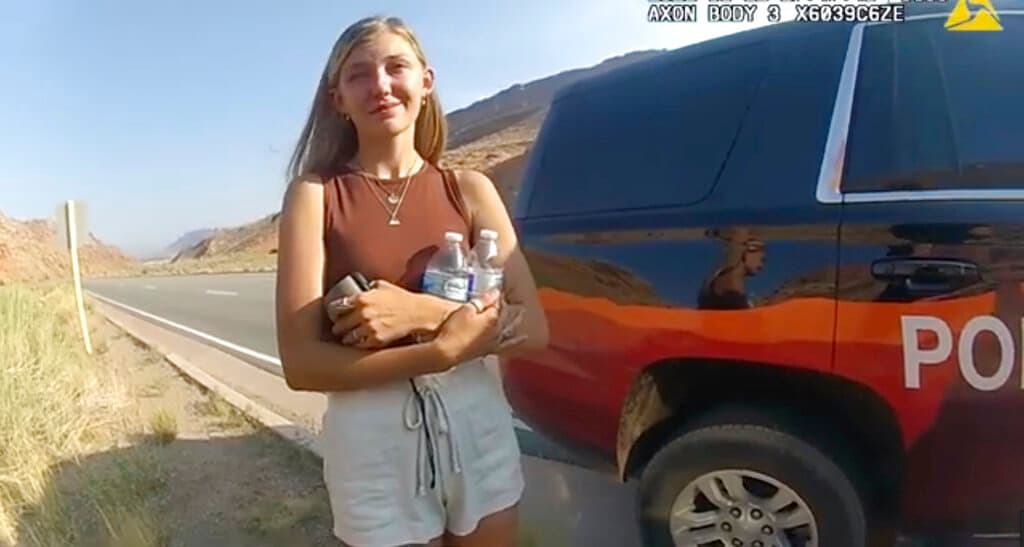 Gabby está reportada como desaparecida por su familia desde el pasado 11 de septiembre, tras días sin tener noticias suyas. Su novio había vuelto solo el día 1 de septiembre.