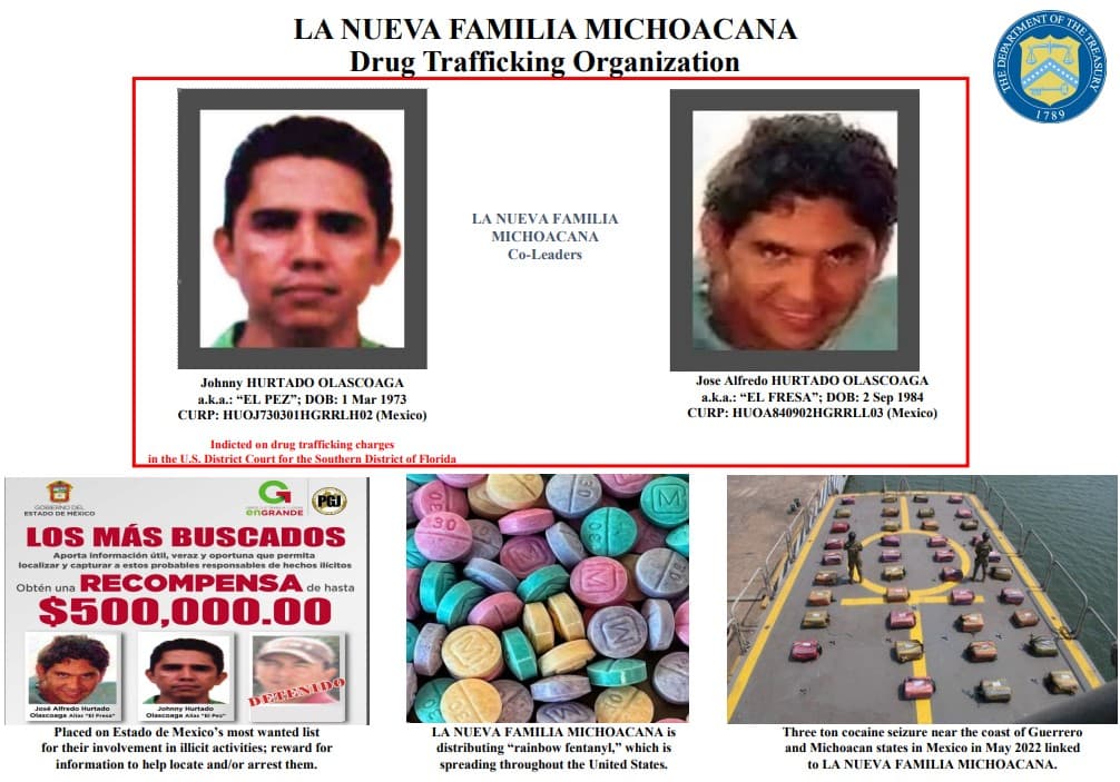 La DEA busca a los hermanos detrás de la proliferación del mortal 'fentanilo arcoíris'