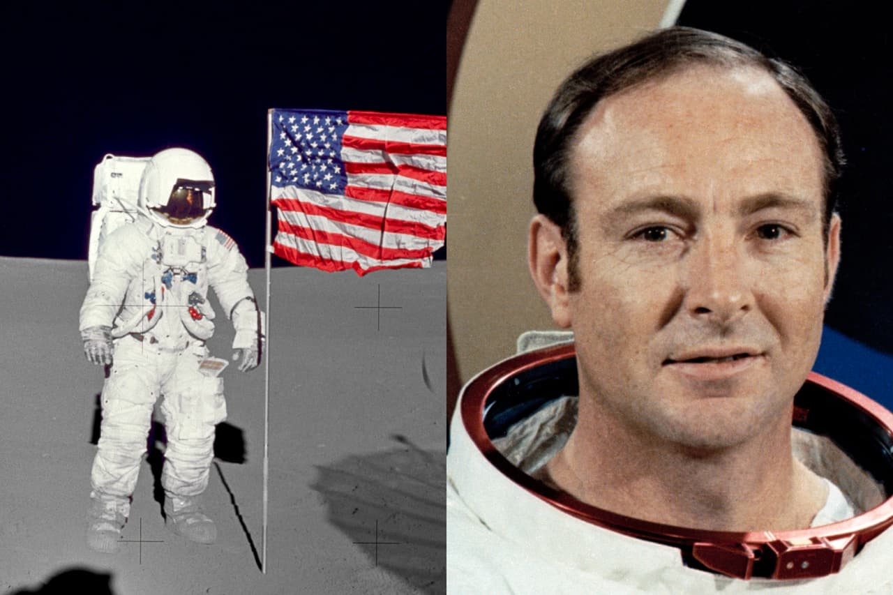 <b>Edgar D. Mitchell.</b> En su único viaje al espacio piloteó el módulo lunar de la misión 
<a href="https://www.nasa.gov/mission_pages/apollo/missions/apollo14.html"><u>Apollo 14</u></a>, en febrero de 1971. Fue el sexto hombre en caminar sobre nuestro satélite, durante 9 horas y 17 minutos. Junto a Alan Shepard atravesó el área montañosa de Fra Mauro para hacer experimentos y recolectar material. Había ayudado a desarrollar el procedimiento para devolver de forma segura la misión Apolo 13 cuando falló el año anterior. Nació en 1930 en Hereford, Texas, y falleció en 2016.