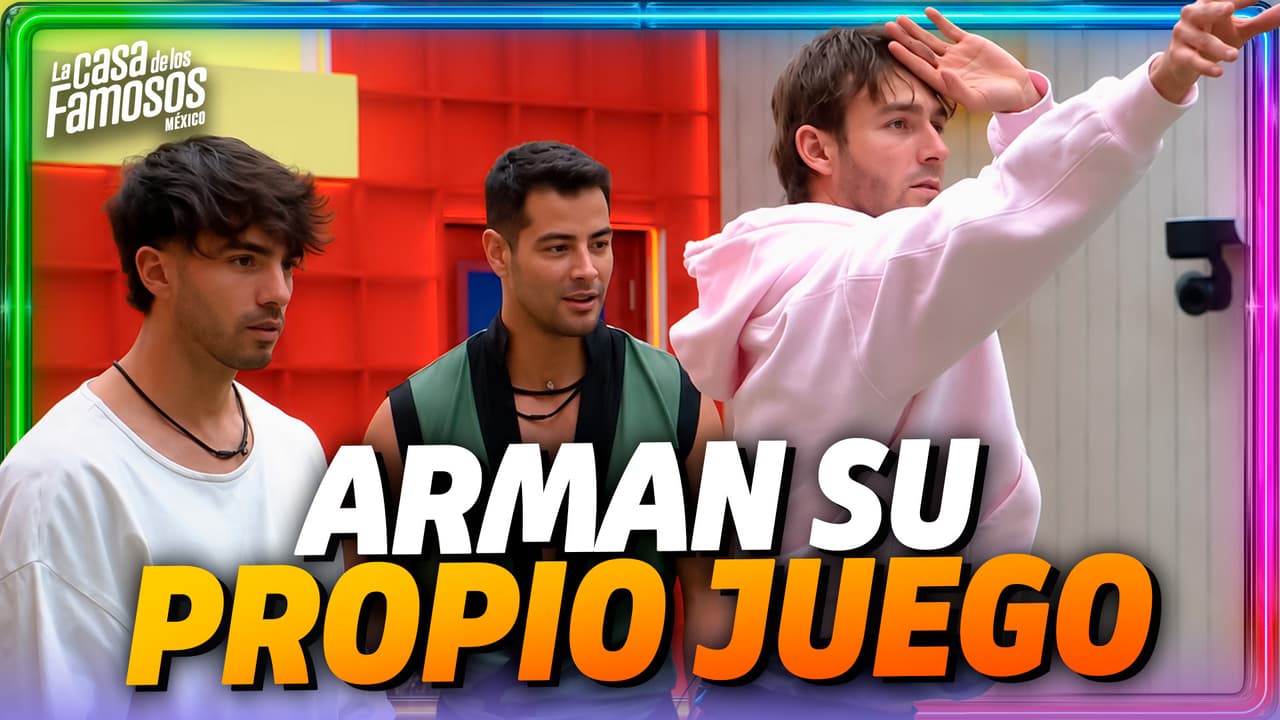Los hombres de la casa prueban su puntería en este juego improvisado