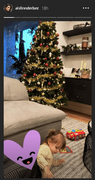 Aislinn Derbez ya también tiene un árbol de Navidad en casa y con esta foto en las historias de 
<b><a href="https://www.instagram.com/aislinnderbez/?hl=en" target="_blank">Instagram</a></b> lo mostró a sus más de 8 millones de seguidores.