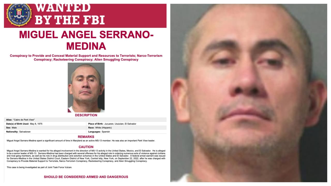 <b>Miguel Ángel Serrano Medina</b>
<br>Salvadoreño, de 47 años. Su alias es ‘Cabro de Park View’, por su papel en la pandilla de ese nombre, de la cual fue un líder importante. Así mismo, se le busca por su supuesta participación como director de la MS-13 en tres países: El salvador, EE.UU y México.