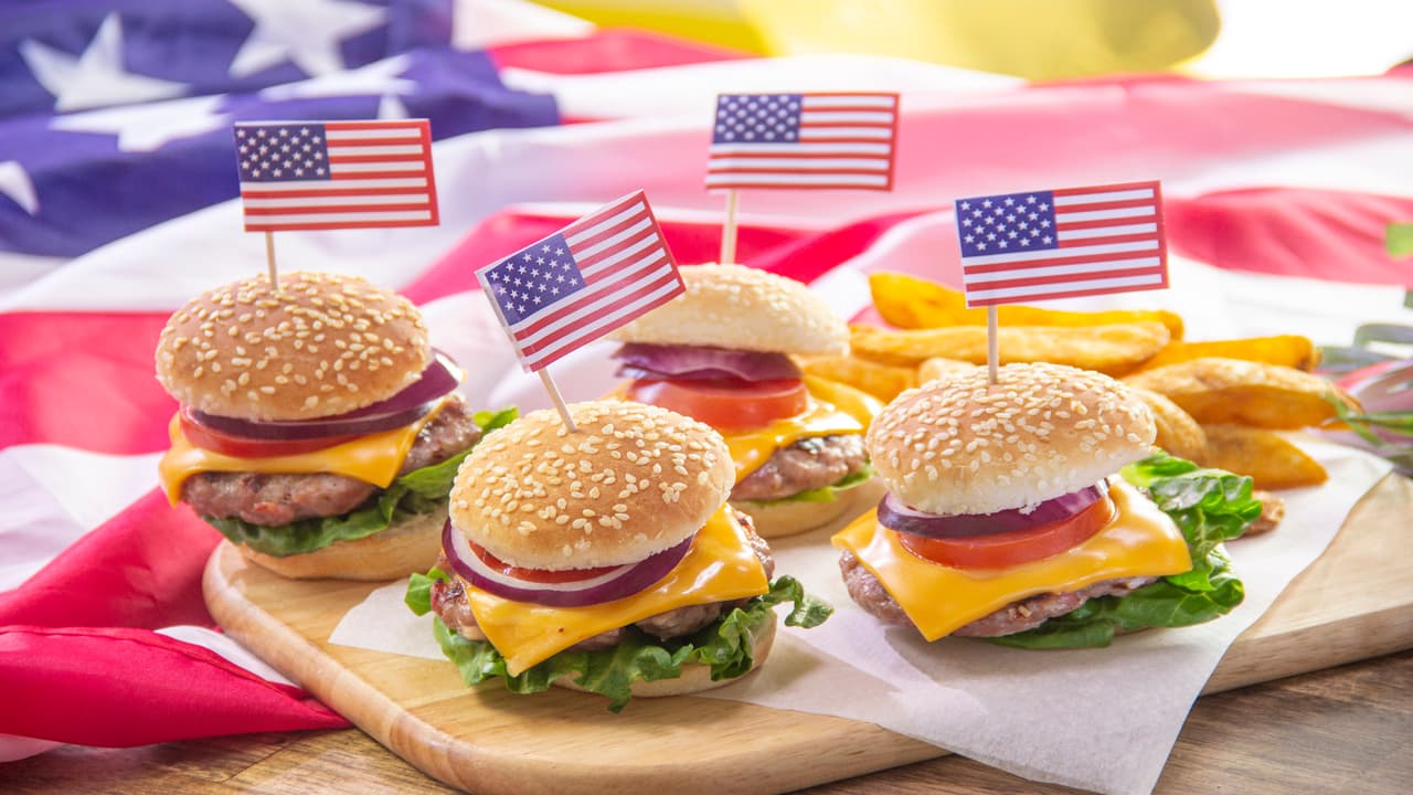 Mini hamburguesas para celebrar Memorial Day