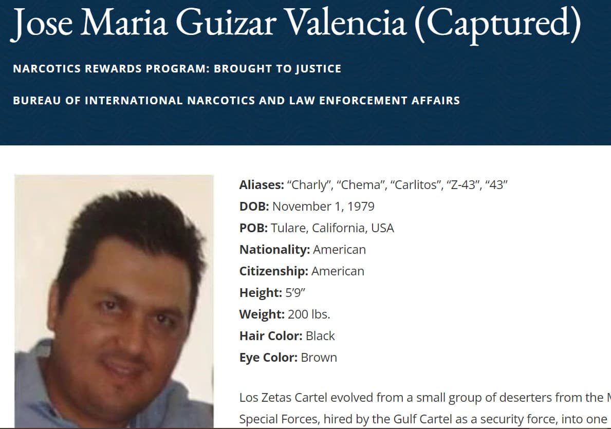 El jefe californiano de Los Zetas que sembró el terror en Guatemala y fue condenado a 40 años de cárcel