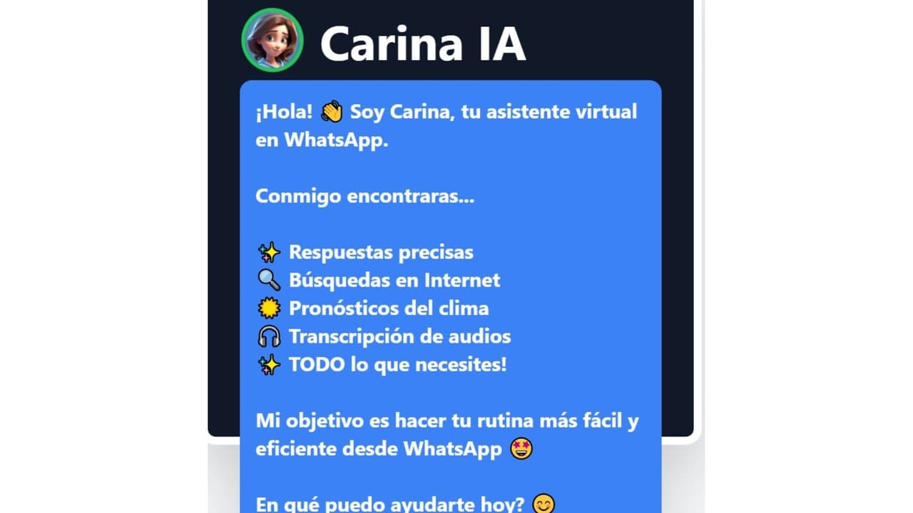 Asiste IA Carina
