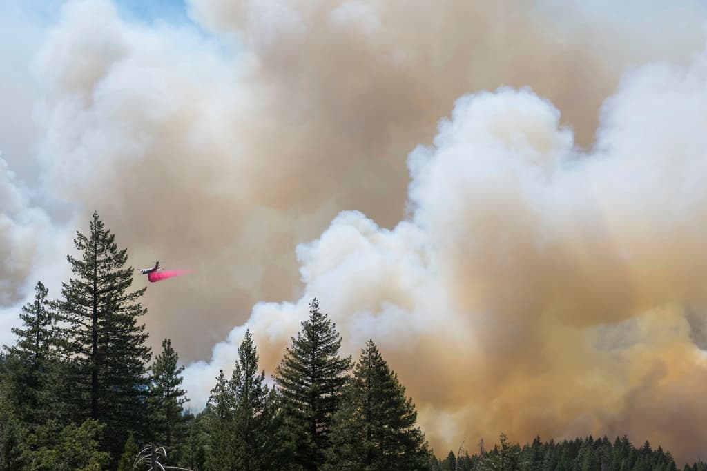 La calidad del aire en el norte de California está afectada por el incendio Park.