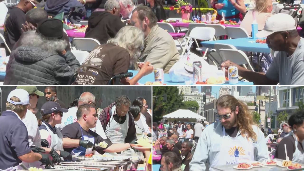 Una luz de esperanza: más de 2,500 personas sin hogar reciben alimentos en este Domingo de Pascua