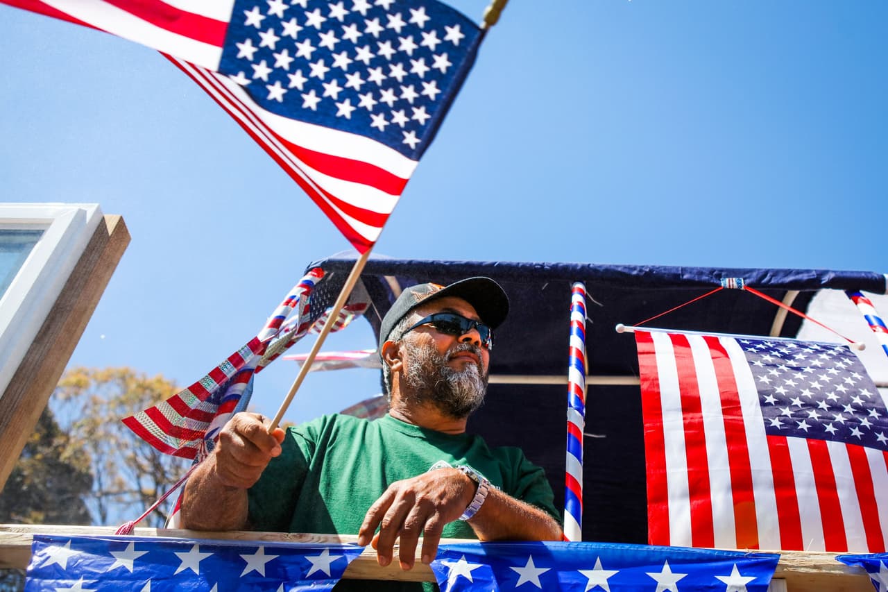 La parada del del 4 de julio en Alameda, California.