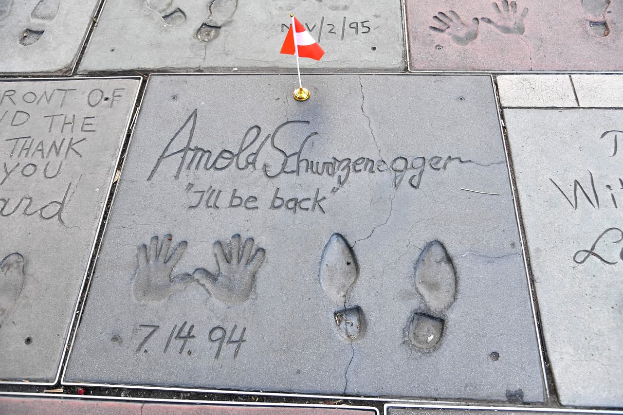 Los pies y las manos en el cemento de la entrada al Teatro Chino de Hollywood, que está reservado para los artistas más importantes. En 1994 empezó a ser más visible fuera del mundo de Hollywood.