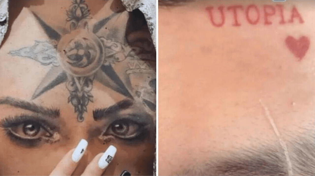 Luego 
<a href="https://www.univision.com/radio/radio-nacional/parejas-famosas-que-han-sellado-su-amor-con-tatuajes-fotos" target="_blank">el intérprete de ’Probablemente’ se hizo viral cuando pidió la mano de Belinda y mostró que se había tatuado</a> los ojos de Belinda y en honor al nuevo álbum de Belinda ‘Utopía’ en la frente.