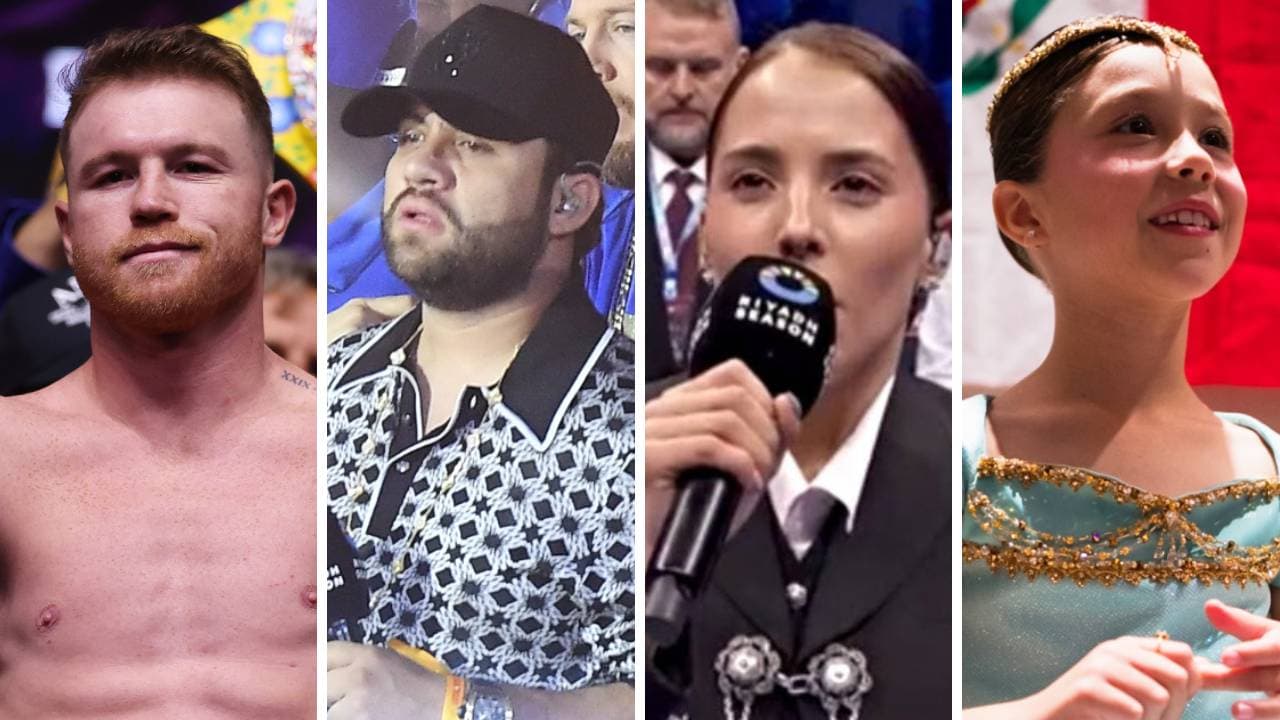 Pelea del Canelo: Luis R. Conriquez le canta, Majo interpreta el himno y su hija cautiva como princesa