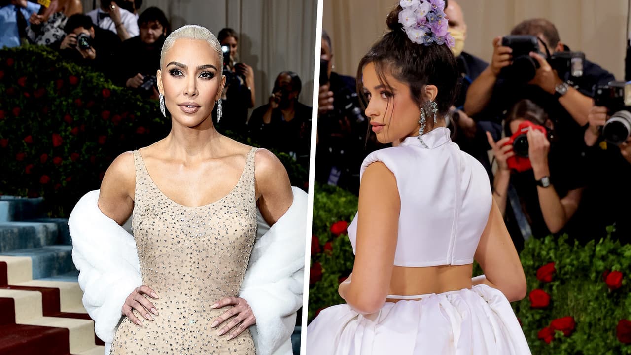 “Nada que ver”: Kim Kardashian y Camila Cabello no cumplieron con la temática de la Met Gala 2022