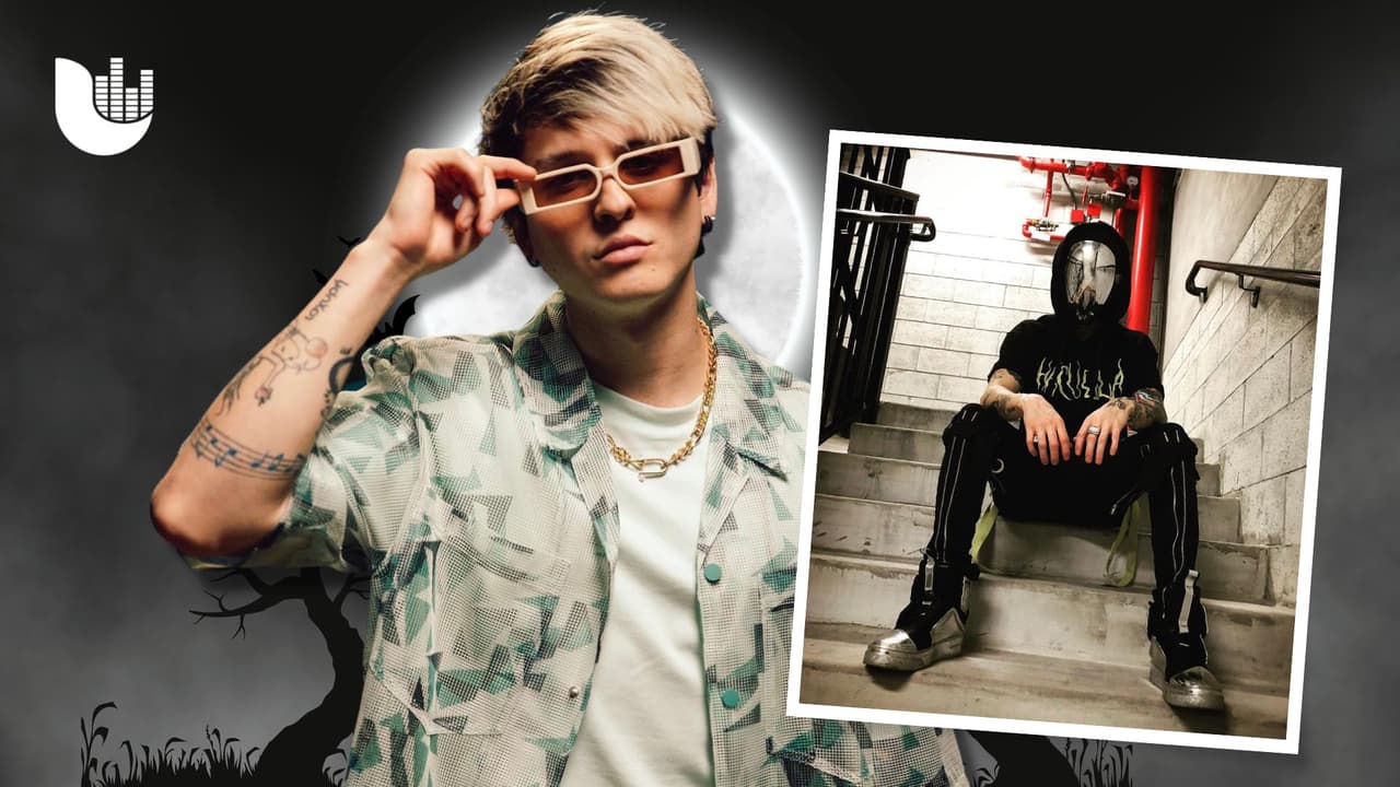 <h2 class="cms-H2-H2">Christopher Vélez (CNCO)</h2>
<br>
<br>Su disfraz en 2021 
<a href="https://www.univision.com/musica/cnco-se-separa-y-los-famosos-reaccionaron-al-inesperado-anuncio" target="_blank">fue de Faceless man</a>. Aunque recibió los halagos de sus fanáticas, todas le pidieron que se quitara la máscara porque se veía más guapo sin ella.
<br>
