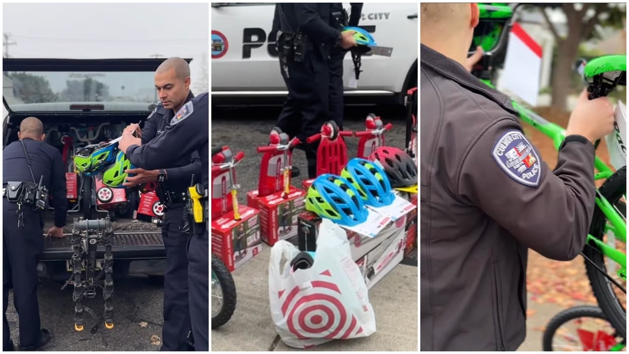 Policía salva la Navidad en Culver City, donde recuperan a tiempo múltiples regalos robados