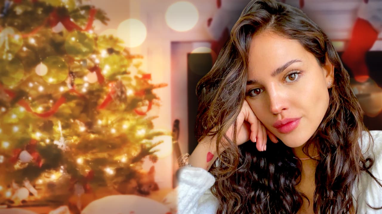 Eiza González sorprende con el 'adorno' viviente que incluyó en su árbol navideño