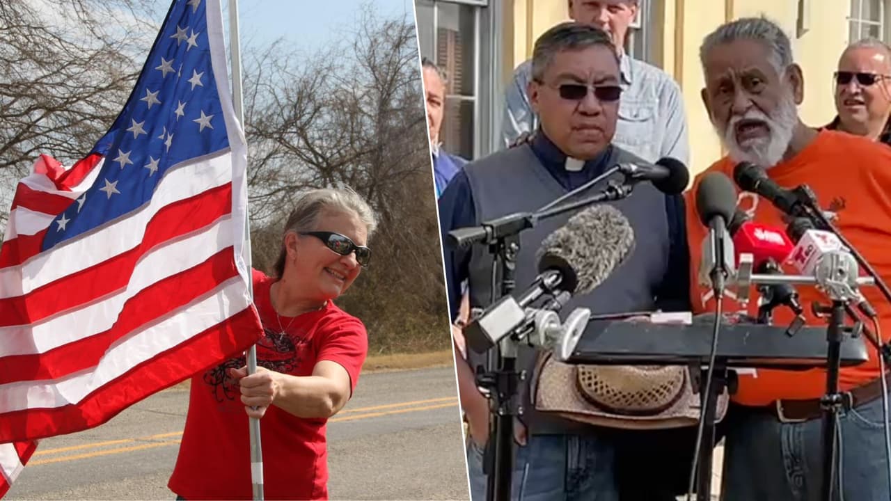 Agrupaciones cristianas llegan a Eagle Pass a expresarse contra el convoy antiimigrante 