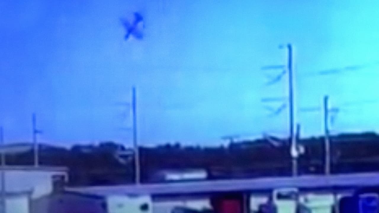 Una toma de video unos instantes antes del accidente.