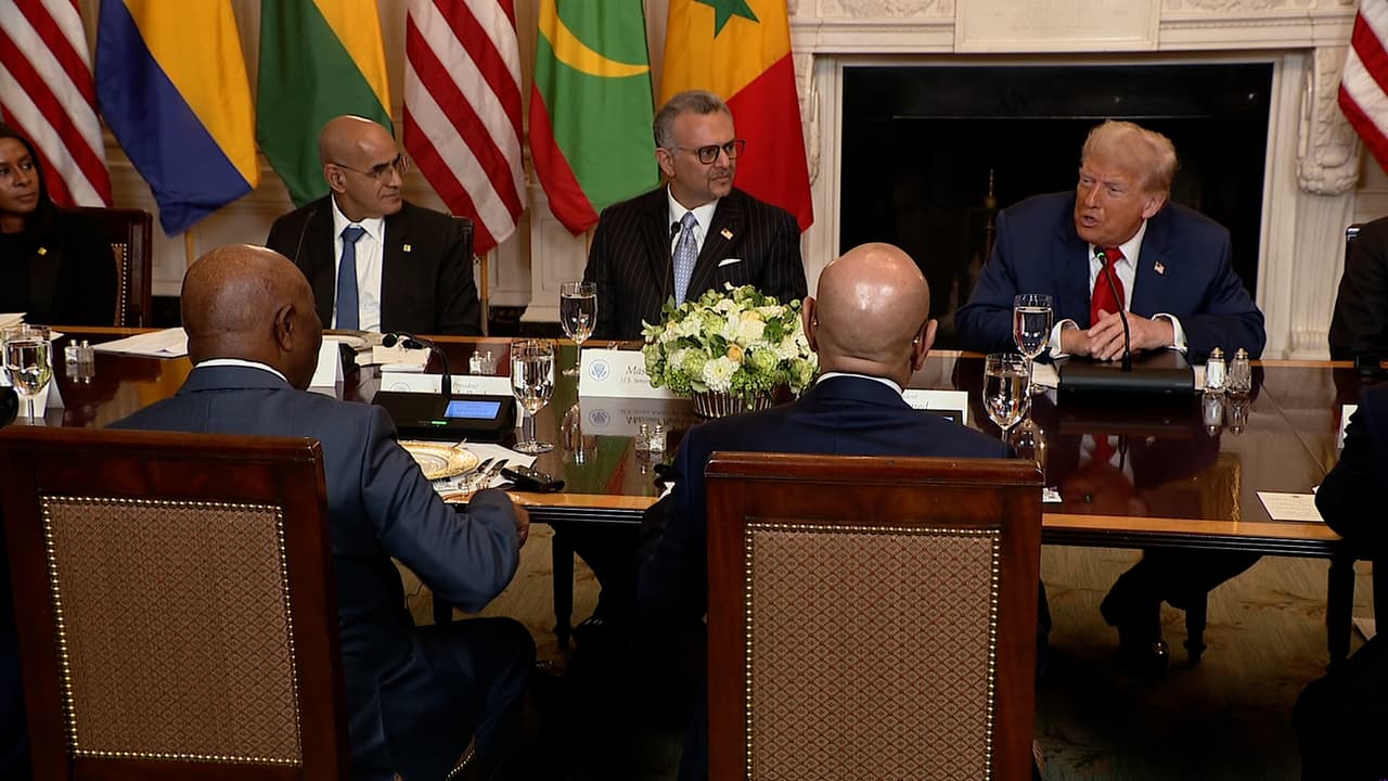 Trump elogia el buen dominio del inglés del presidente de Liberia, pese a que es el idioma oficial del país africano
