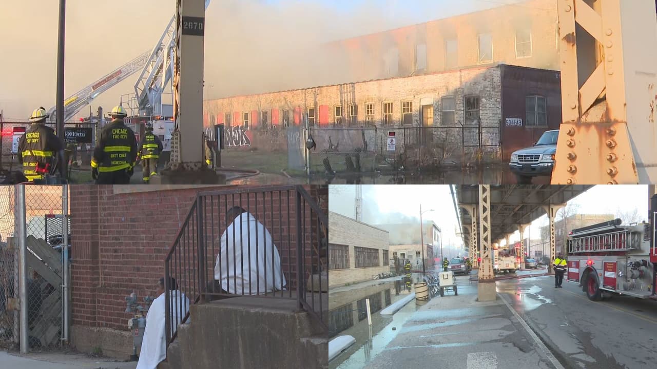 Incendio en West Side provoca respuesta masiva de los bomberos e interrupción del tren de Chicago