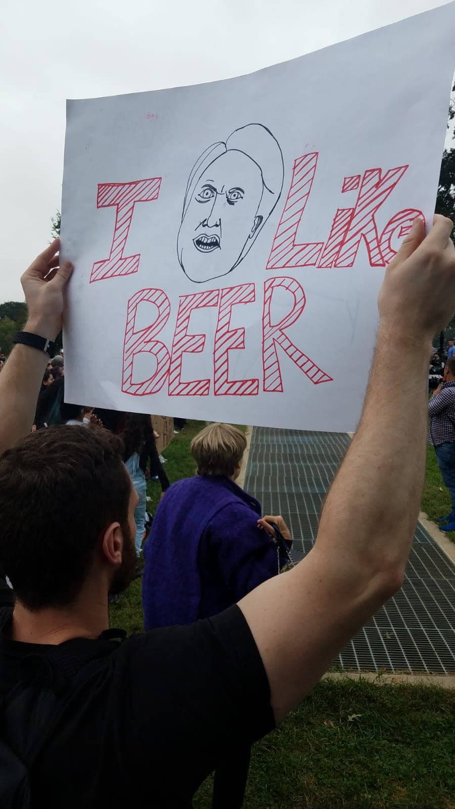 "Me gusta la cerveza".