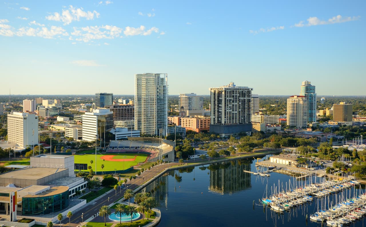 <b>St. Petersburg, Florida |</b> Los valores de las casas han subido un 28.8%.