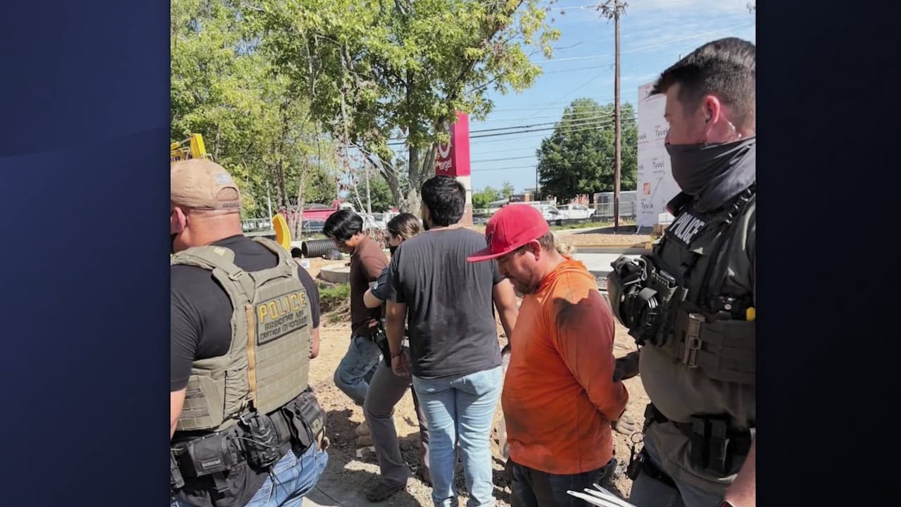 Redada de ICE deja a alrededor de 10 trabajadores hispanos detenidos en Marietta