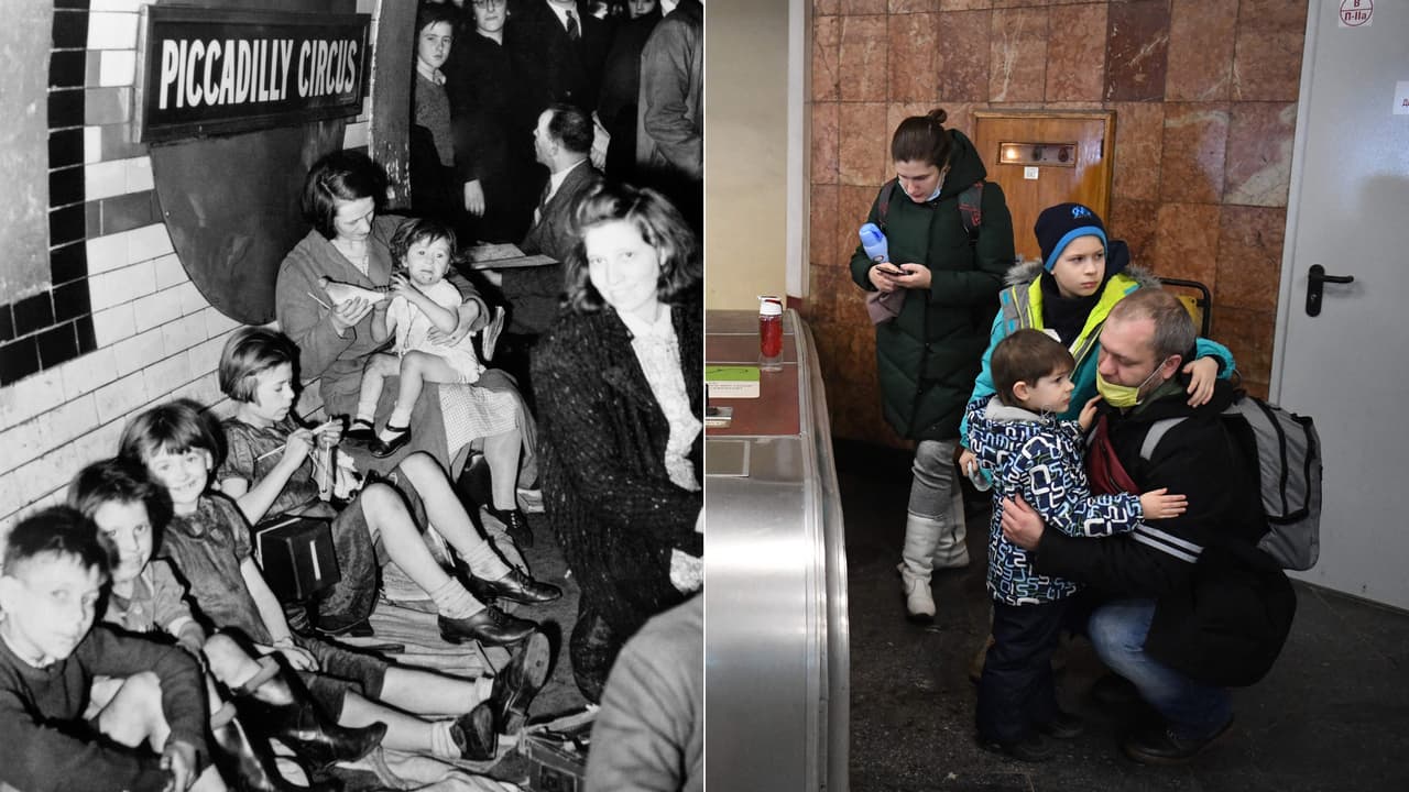 El metro como refugio: un drama que se repite en Europa después de 80 años