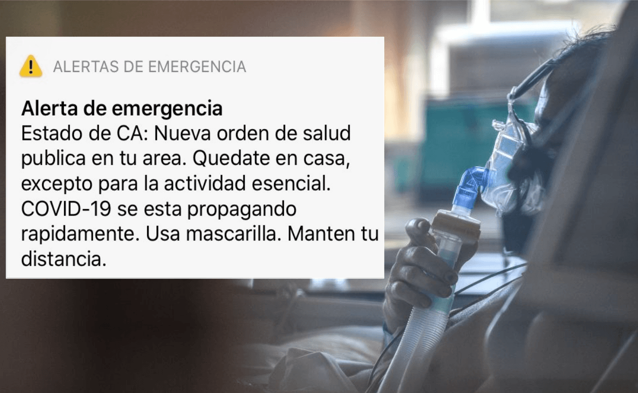 California envía nueva alerta de emergencia por coronavirus, esta es la razón