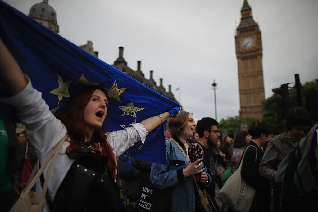 Protesta contra el 'Brexit' en Londres.