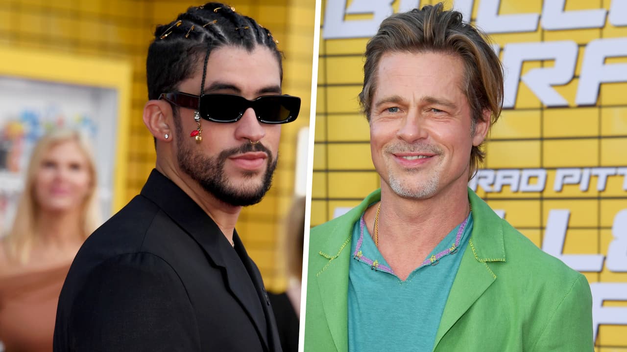Esto dijo Bad Bunny al desfilar con estrellas como Brad Pitt en la premiere de la película 'Bullet Train'