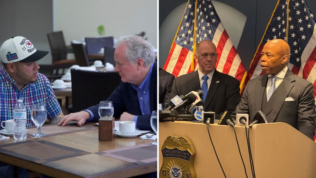 Adams confronta al senador Van Hollen: "No me sentaré a tomar tequila con criminales deportados"
