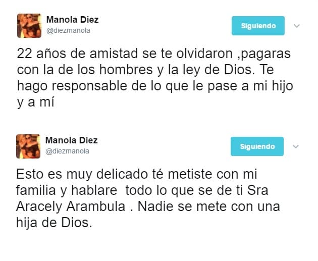 Aracely Arámbula no se ha pronunciado hasta el momento, sobre estas graves acusaciones.