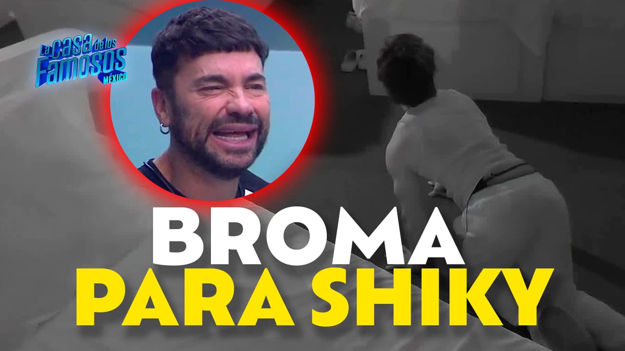 Aarón aprovecha la oscuridad para asustar a Shiky