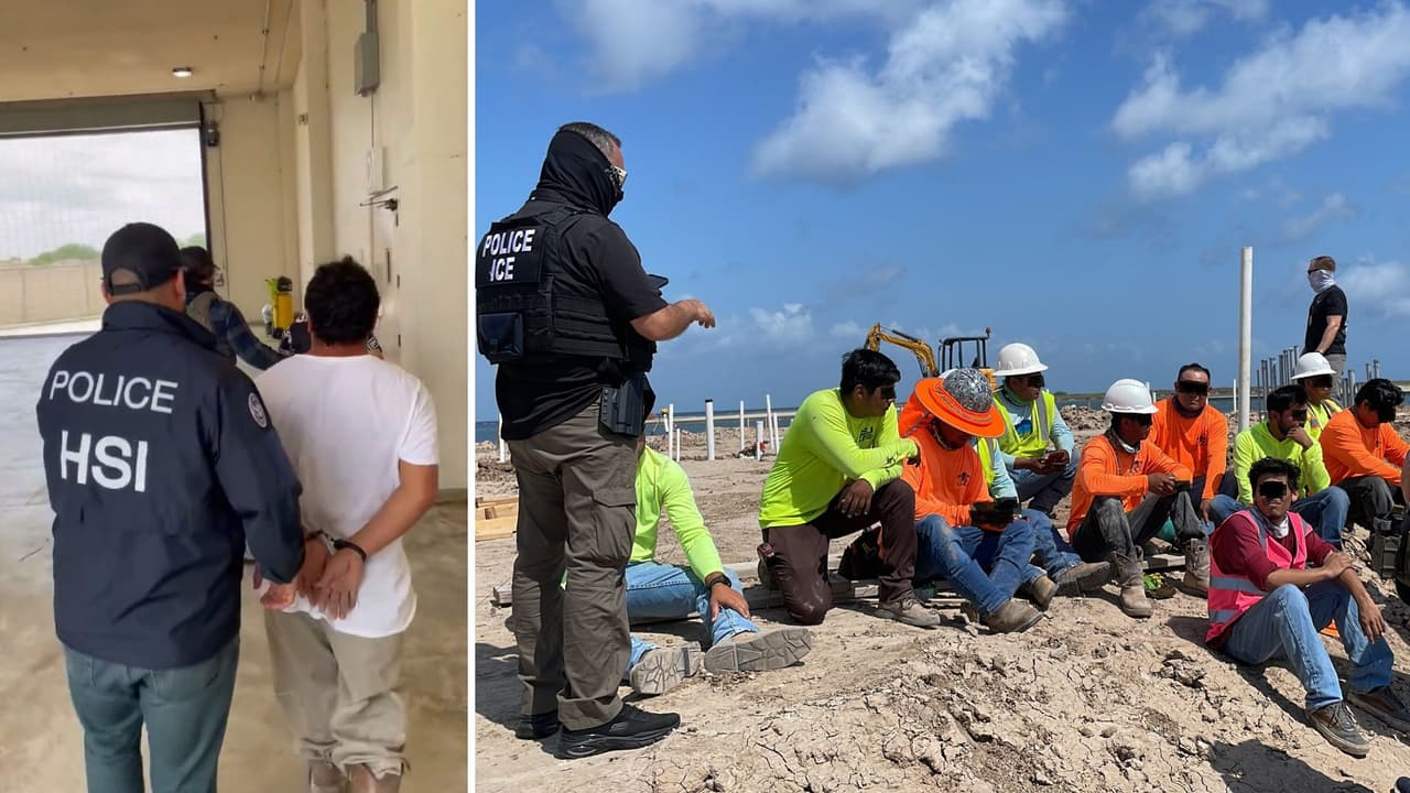 ICE arresta a 25 trabajadores de la construcción tras operativos en la Isla del Padre y Brownsville