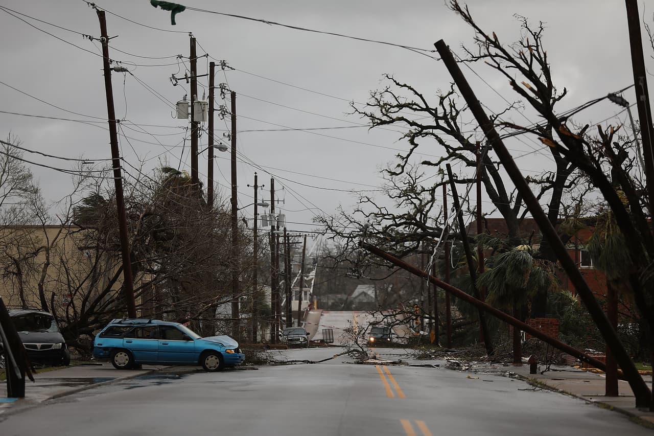 El tendido eléctrico de panama City también resultó muy afectado.