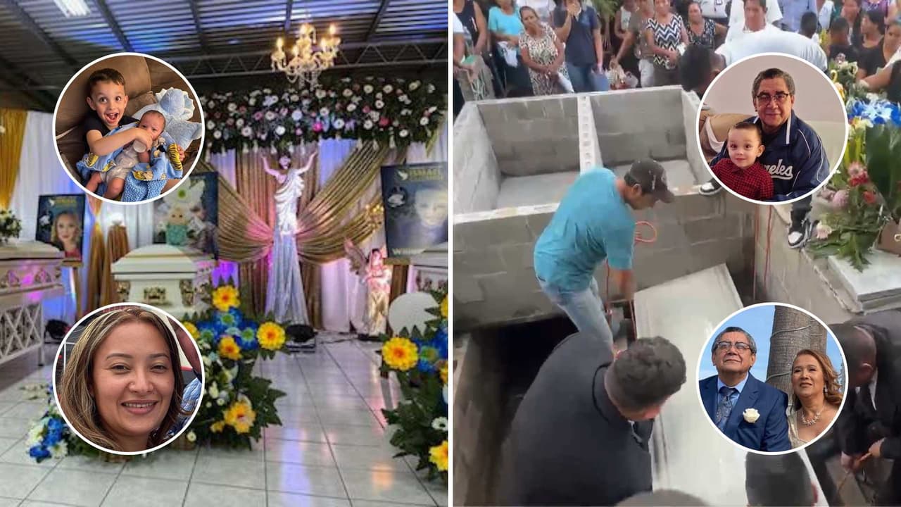Familia asesinada en Alameda: los cuerpos son repatriados y sepultados en El Salvador