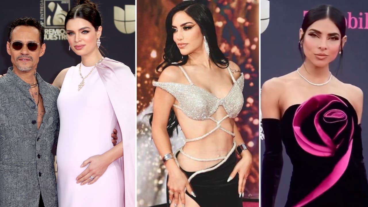 Los mejores looks de la alfombra magenta de Premio Lo Nuestro 2023: los brillos y las capas robaron miradas