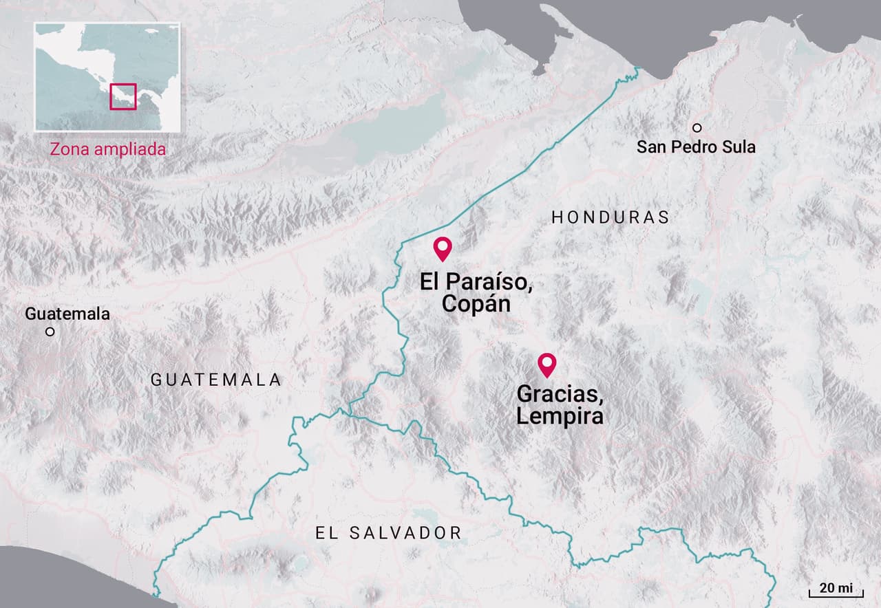 El occidente de Honduras es una zona remota fronterizo con Guatemala y El Salvador.