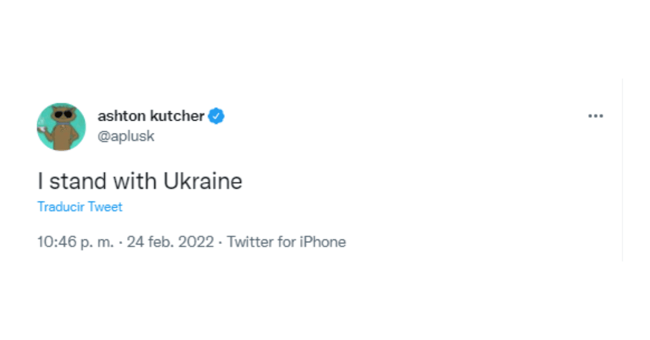 La actriz de ‘El cisne negro’ no tiene perfiles en redes sociales, pero su esposo, 
<b>Ashton Kutcher,</b> sí y las ha usado para mandar un par de mensajes sobre la situación. El primero de ellos, en su cuenta de Twitter, decía “yo apoyo a Ucrania”.