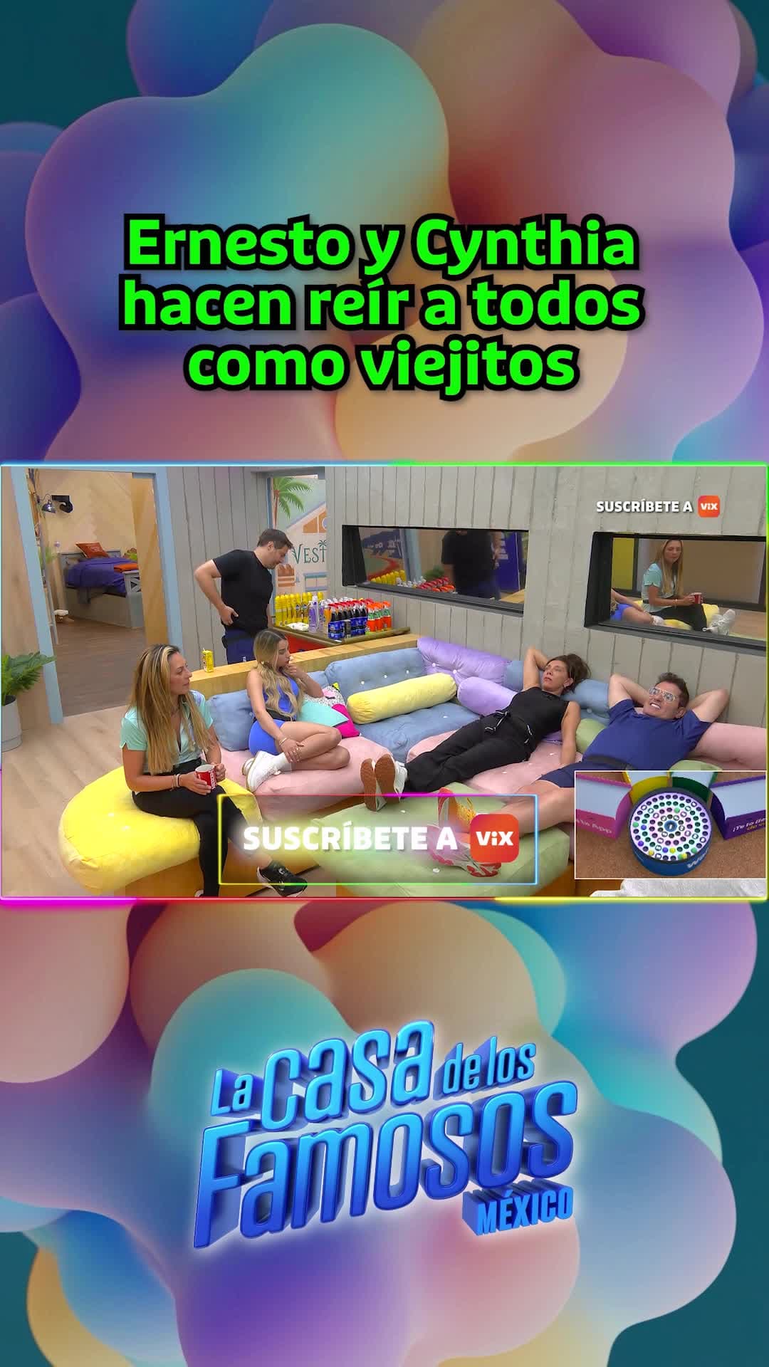 Ernesto y Cynthia hacen reír a todos como viejitos