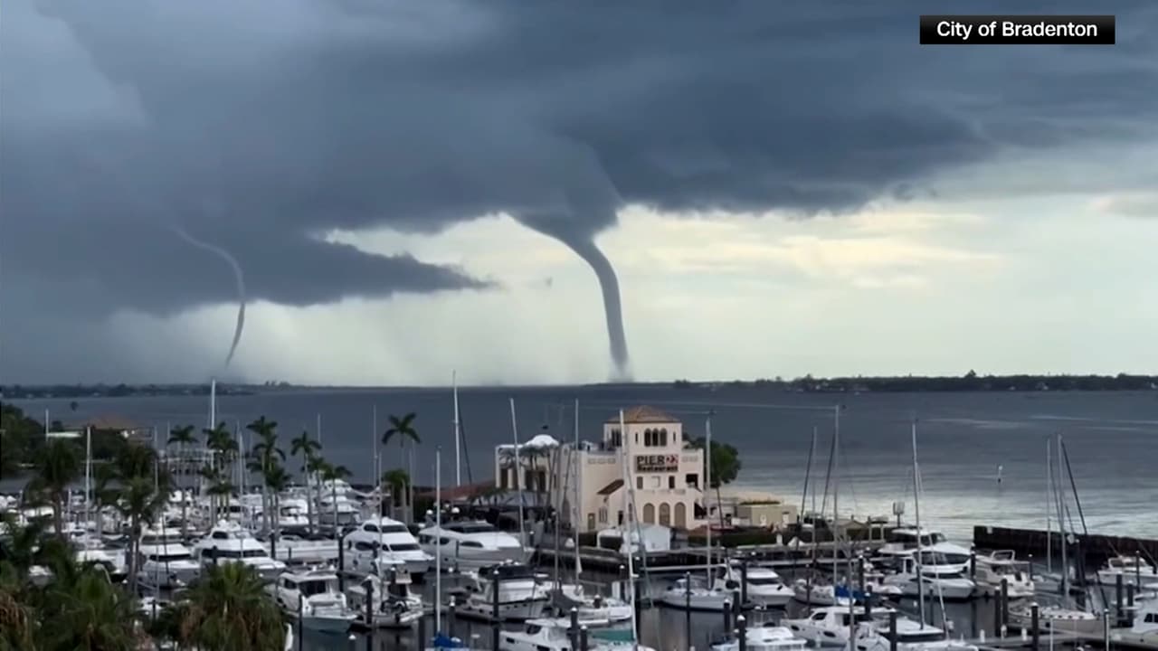 Trombas marinas en Tampa: embudos se formaron frente a la isla Anna Maria sin causar daños