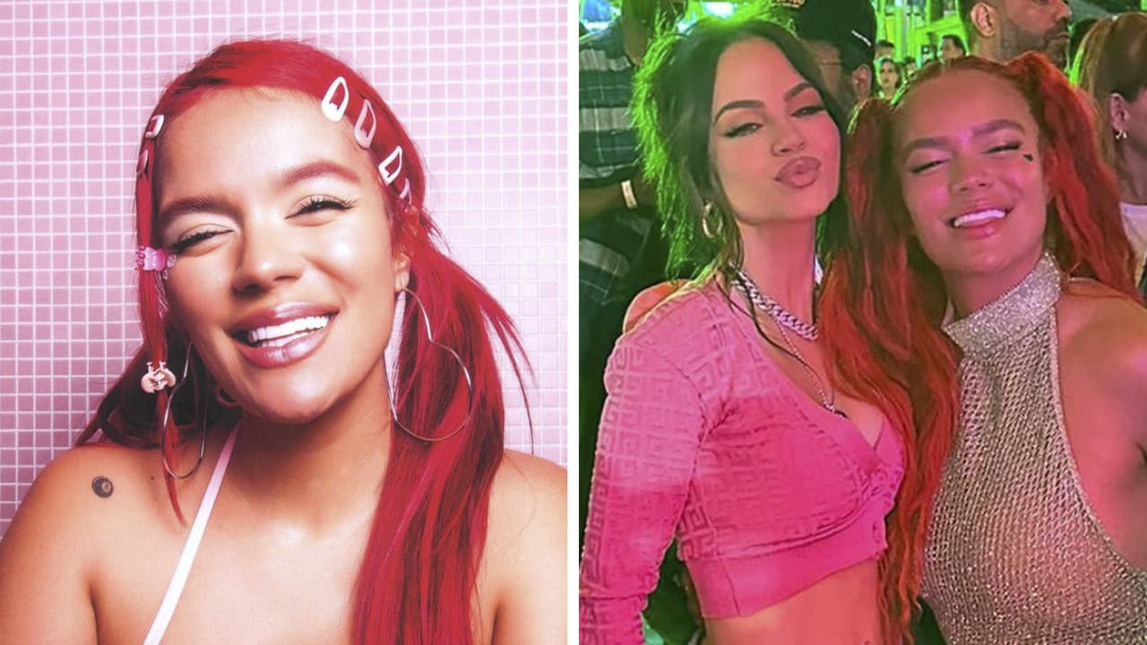 Karol G celebró el lanzamiento de su álbum con shots y movimiento de caderas de varias famosas