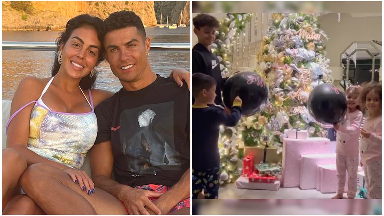 Cristiano Ronaldo y Georgina revelan el sexo de sus mellizos, pero alguien no quedó contento con el resultado