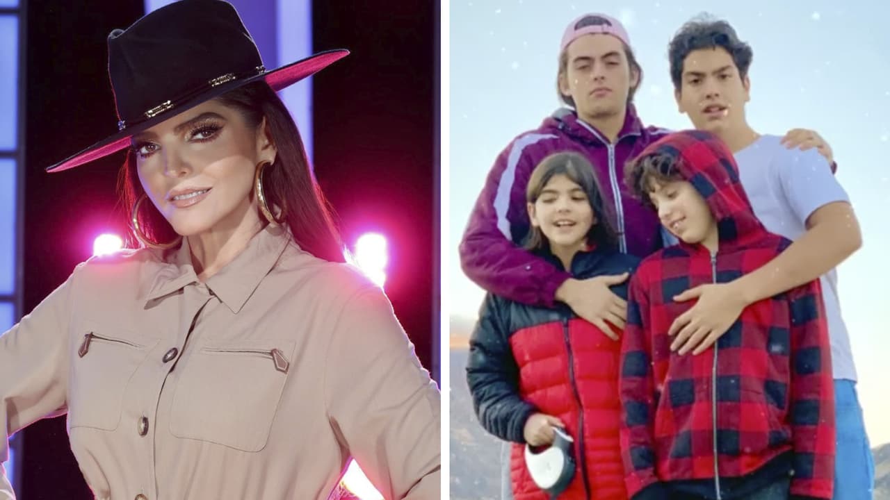 Ana Bárbara compartió un día con sus hijos menores y así han crecido