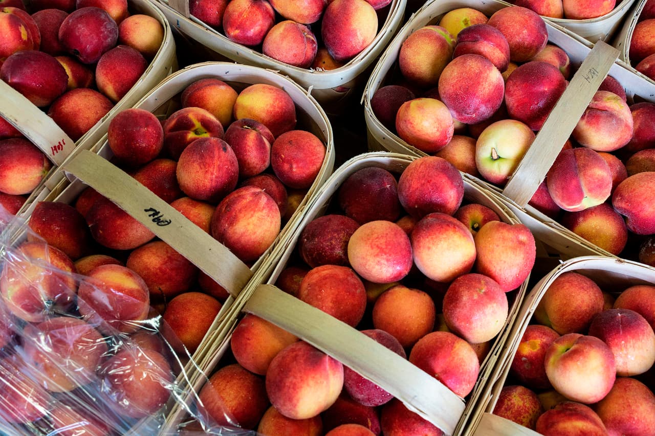 <b>Geraldine's Peaches: </b>Sus dueños han preservado el negocio familiar por más de 100 años. Cuentan con más de 3,200 árboles y unas 28 variedades de duraznos. Dirección: 10728 NC-41, Lumberton, NC 28358.