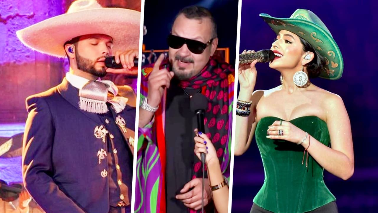 Pepe Aguilar bromea con la advertencia a sus hijos antes de subir al escenario por si "la riegan"