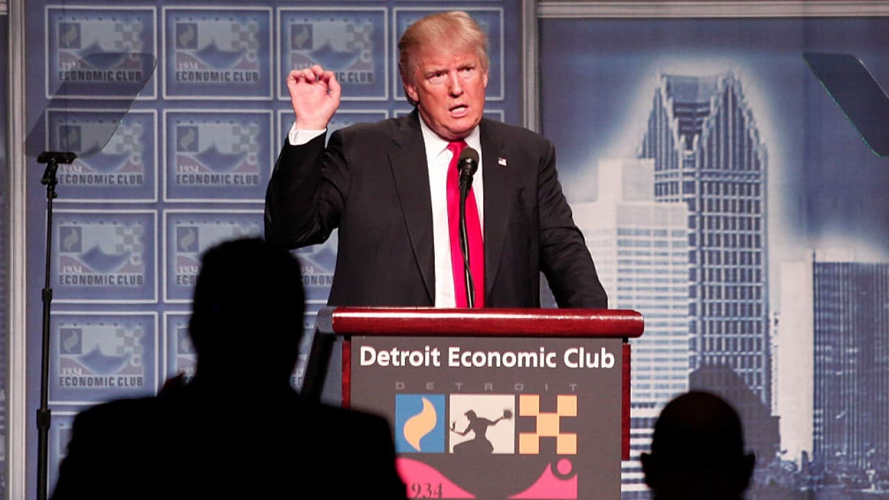 Trump sorprende con un meticuloso discurso económico tras una semana pésima de campaña