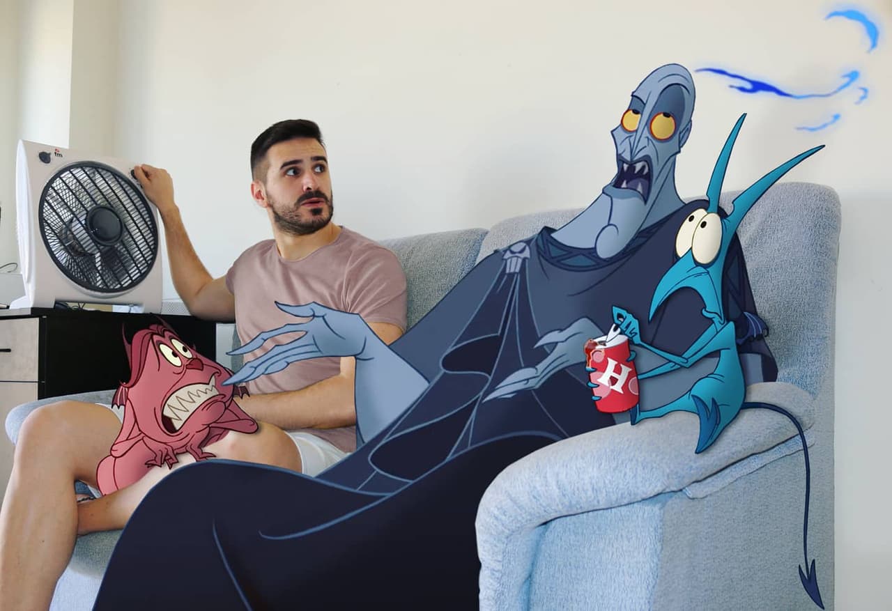 Samuel Manzanera Blasco ilustra su día a día a lado de personajes Disney: fotos